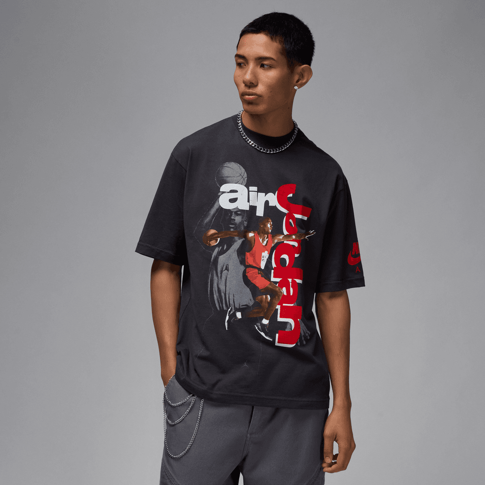 Jordan Statement 1985 S/S Crew Tee in Off Noir